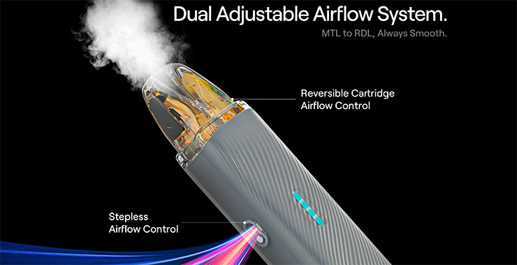 Uwell Caliburn G5 Lite SE dual airflow control